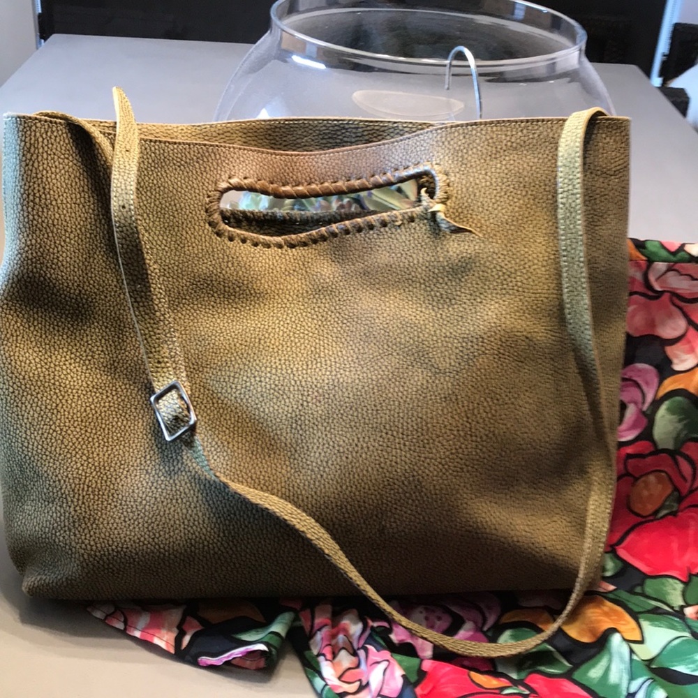 Jennifer Haley crossbody/foldover leather clutch